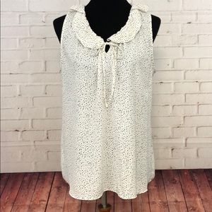 LOFT sleeveless blouse L